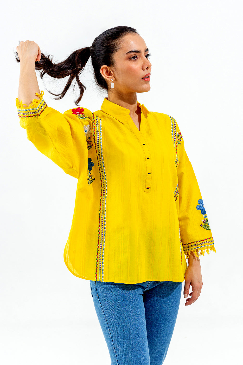 EMBROIDERED FUSION TOP (PRET) - BEECHTREE