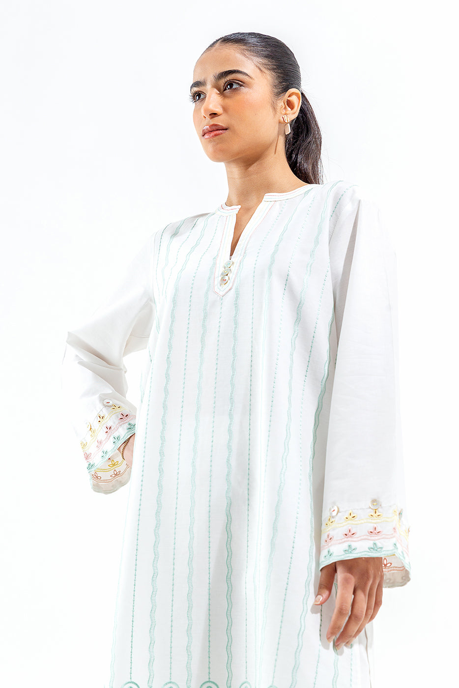 EMBROIDERED LAWN SHIRT (PRET)