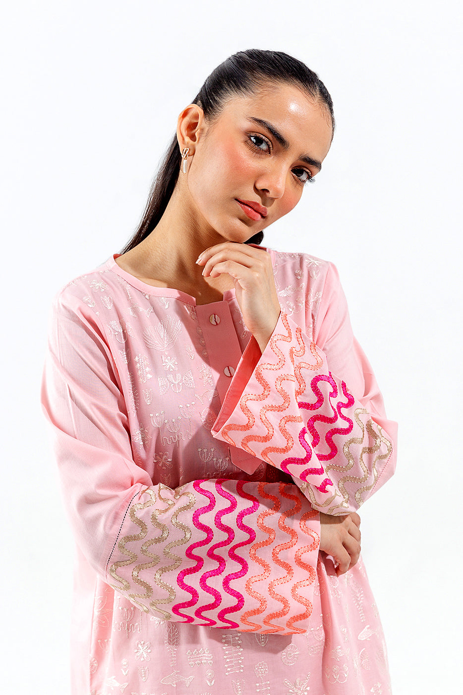 2 PIECE EMBROIDERED LAWN SUIT (PRET)