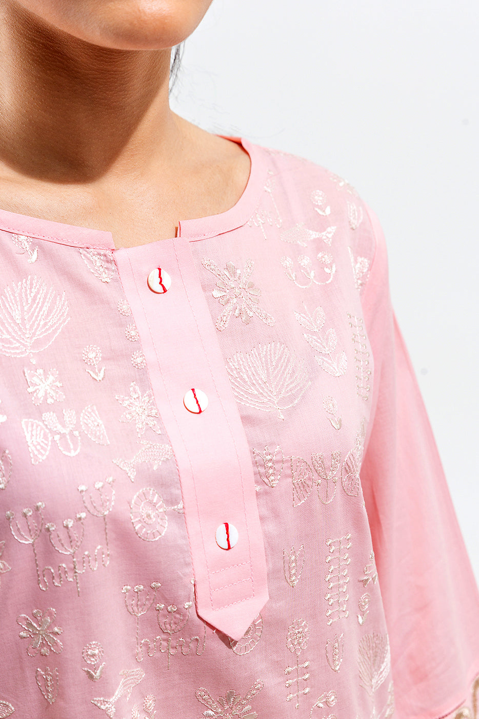 2 PIECE EMBROIDERED LAWN SUIT (PRET)