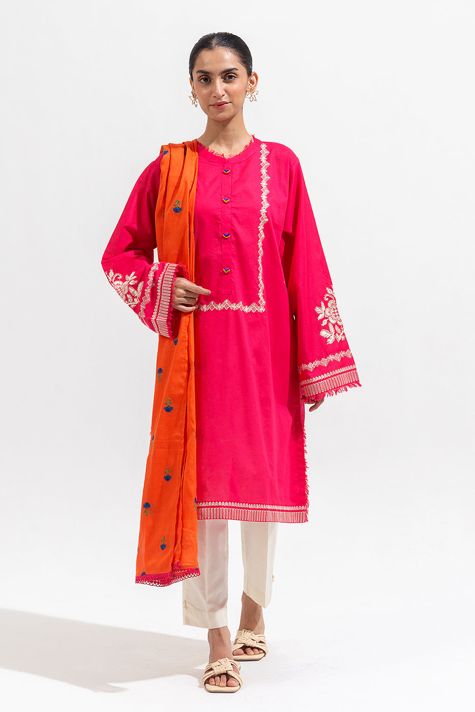 2 PIECE EMBROIDERED LAWN SUIT (PRET)