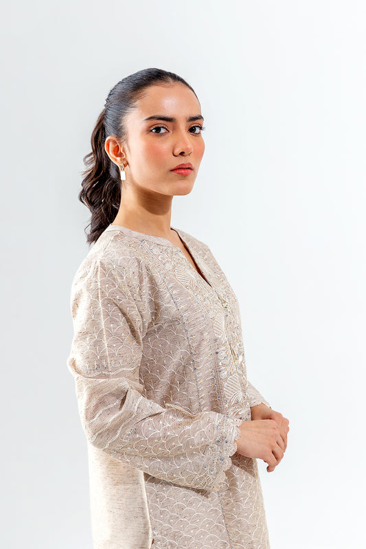 2 PIECE EMBROIDERED FANCY NEPS SUIT (LUXURY PRET)