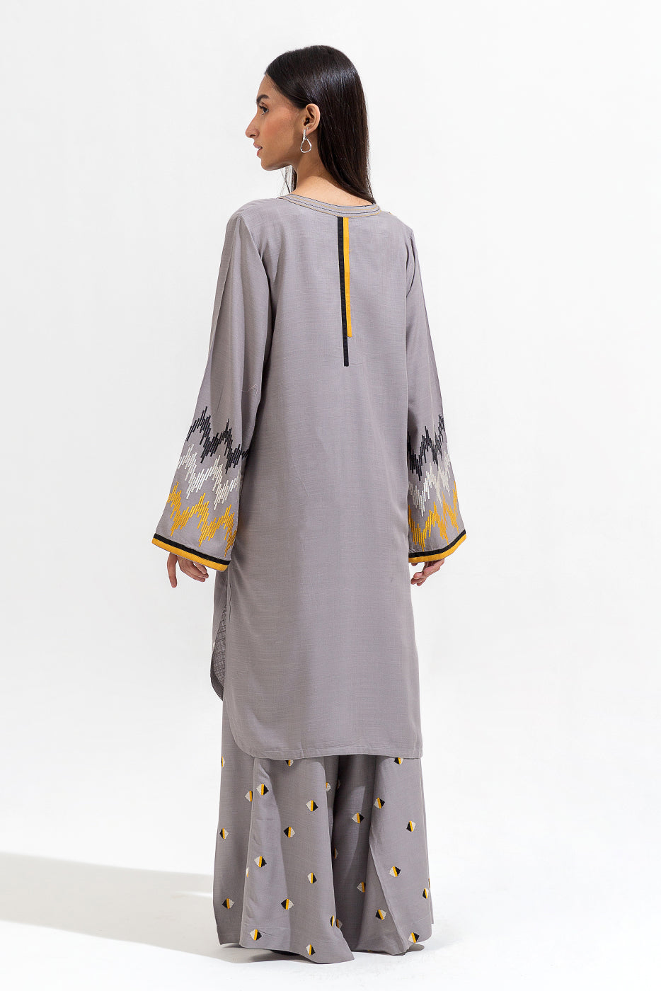 EMBROIDERED VISCOSE SHIRT (PRET)