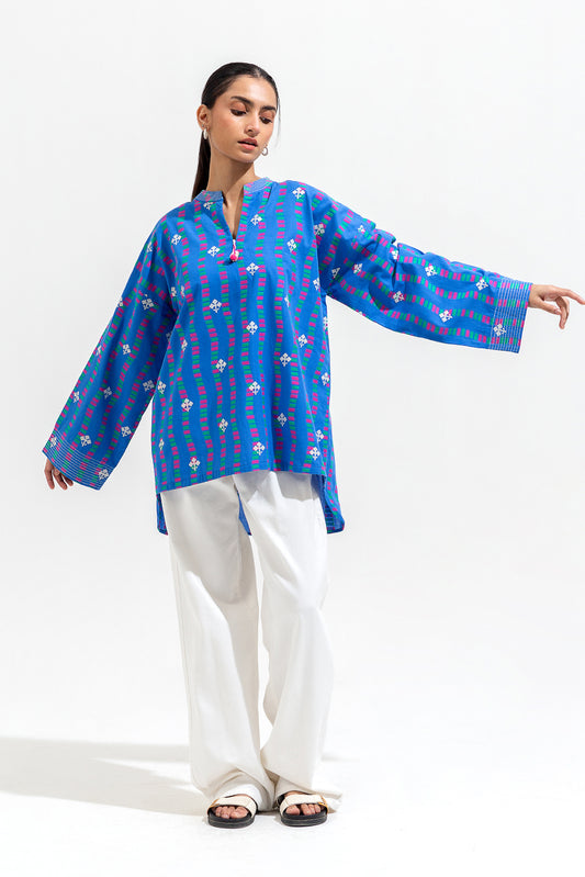 EMBROIDERED JACQUARD SHIRT (PRET)