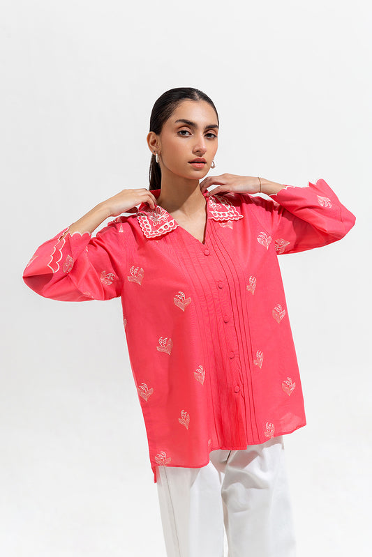 EMBROIDERED LAWN SHIRT (PRET)