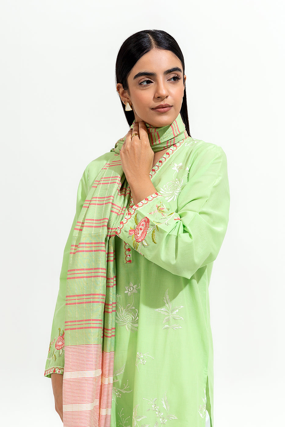 2 PIECE EMBROIDERED LAWN SUIT (PRET)