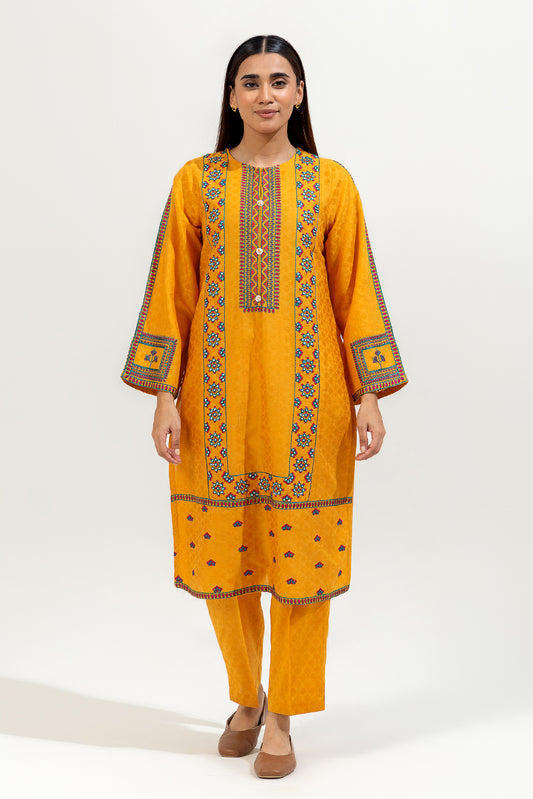 2 PIECE EMBROIDERED JACQUARD SUIT (PRET)