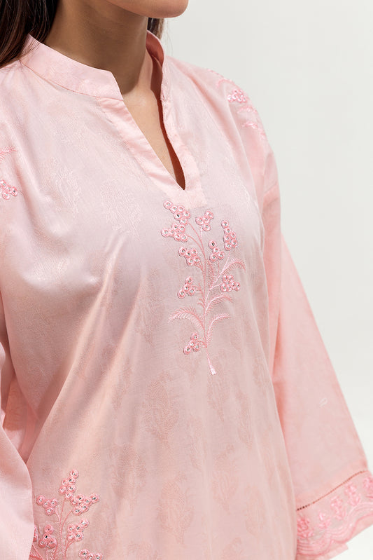 EMBROIDERED JACQUARD SHIRT (PRET)