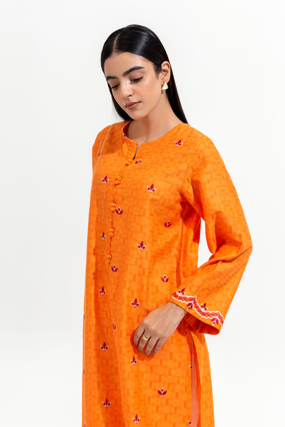 EMBROIDERED JACQUARD SHIRT (PRET)