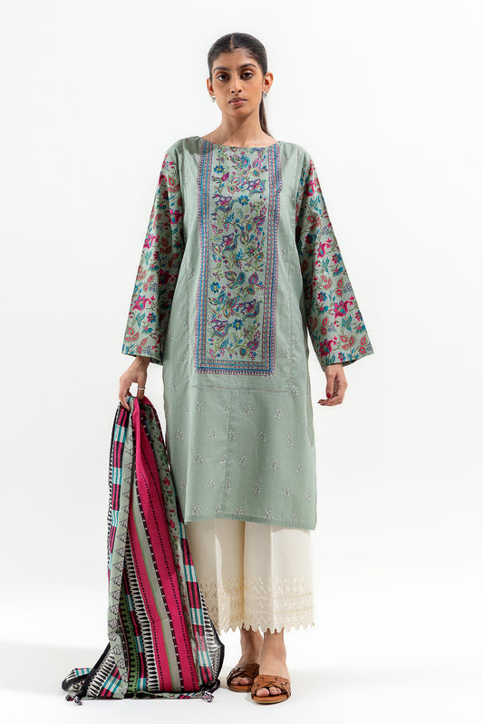 2 PIECE EMBROIDERED LAWN SUIT (PRET)