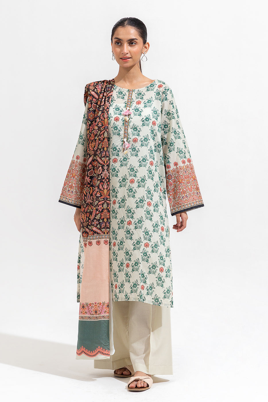 3 PIECE PRINTED LAWN SUIT (PRET)