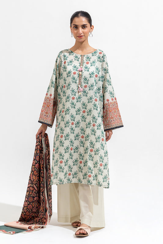 3 PIECE PRINTED LAWN SUIT (PRET)