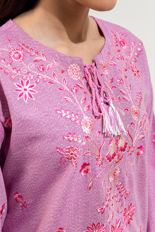 EMBROIDERED KARANDI TOP (PRET)