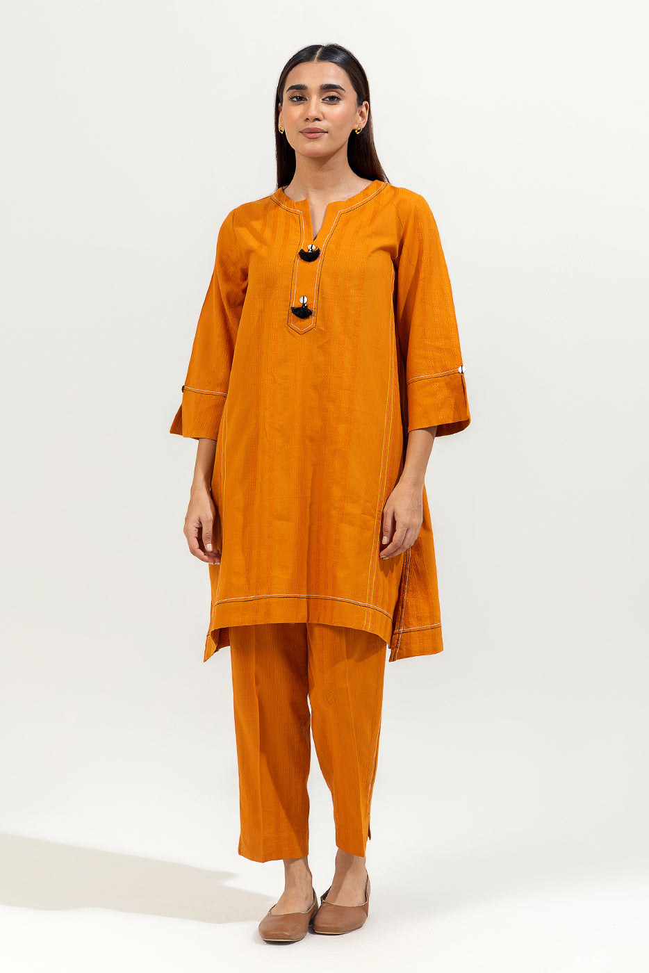 2 PIECE BASIC JACQUARD SUIT (PRET)