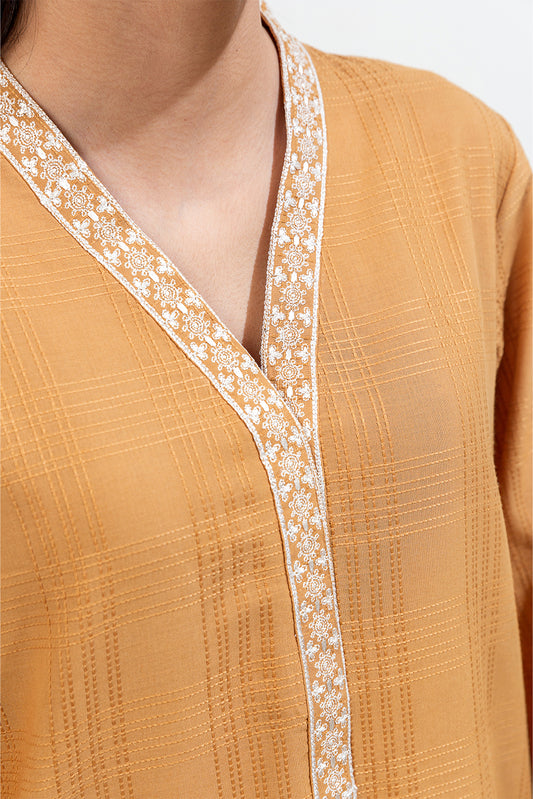 EMBROIDERED JACQUARD SHIRT (PRET)