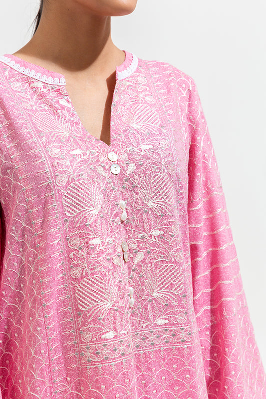 2 PIECE EMBROIDERED KARANDI SUIT (PRET)