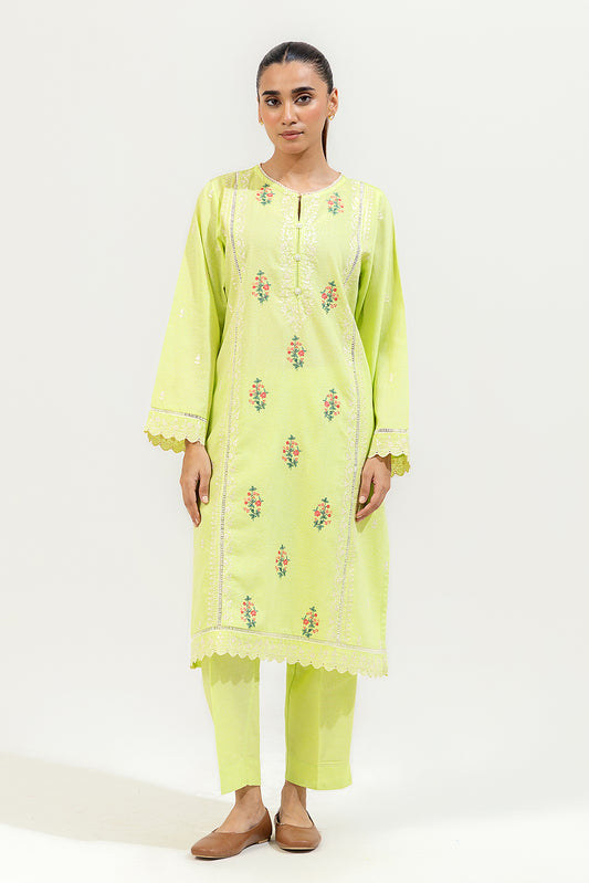 2 PIECE EMBROIDERED KARANDI SUIT (PRET)