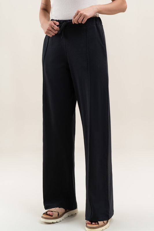PLEATED WIDE LEG TROUSER
