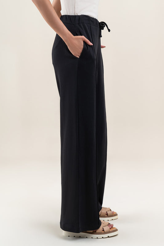 PLEATED WIDE LEG TROUSER