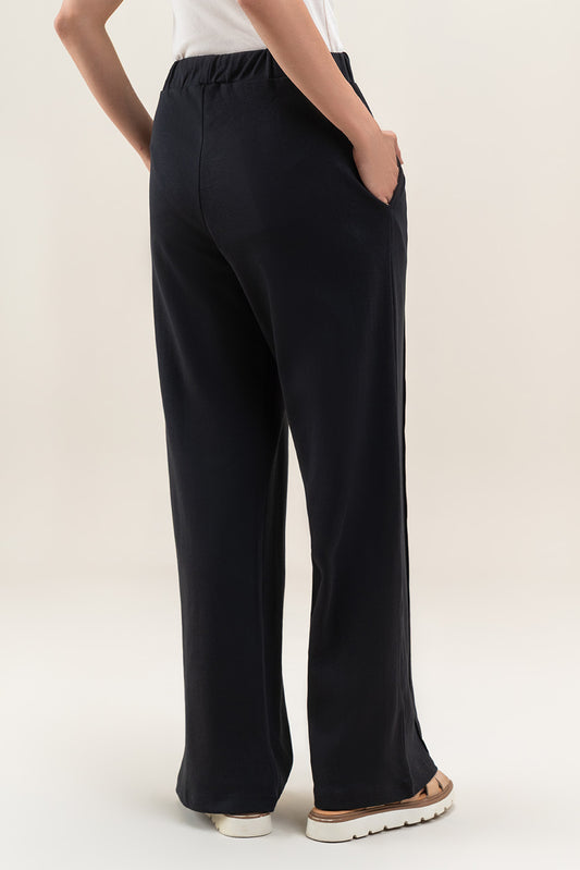 PLEATED WIDE LEG TROUSER