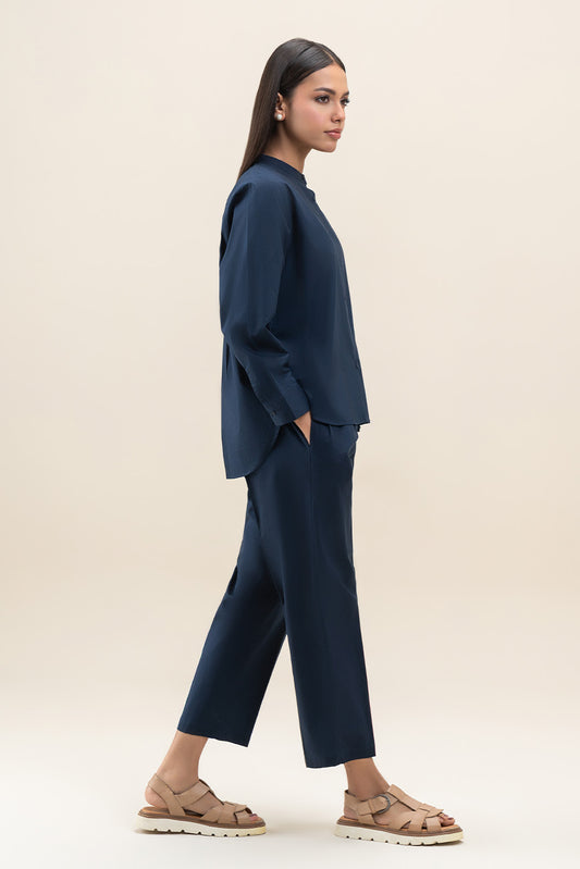 NAVY POPLIN CO-ORD SET