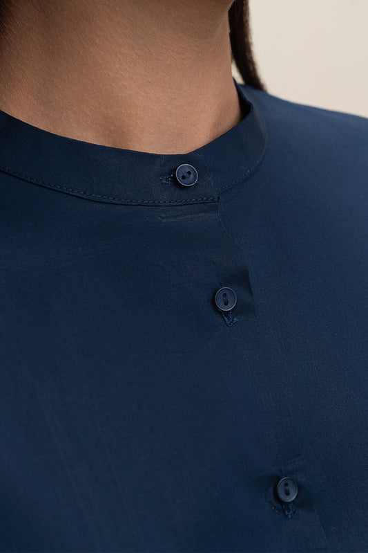 NAVY POPLIN CO-ORD SET