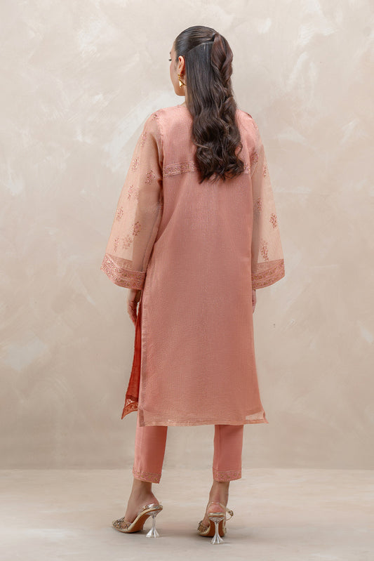 2 PIECE EMBROIDERED ORGANZA BADLA SUIT (LUXURY-PRET)