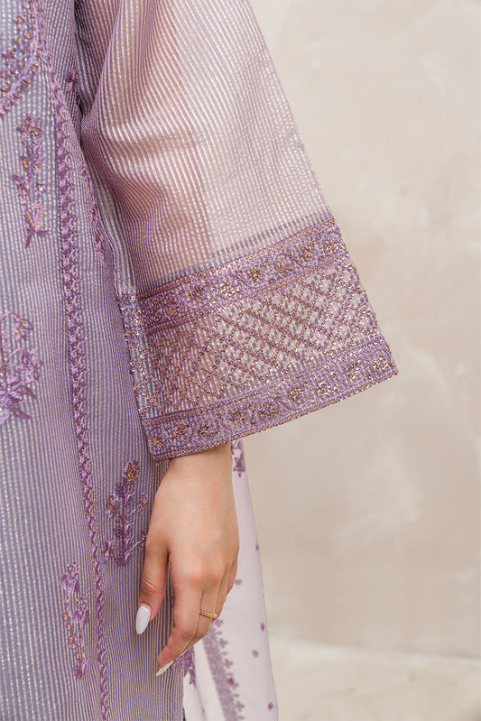 3 PIECE EMBROIDERED ORGANZA BADLA SUIT (LUXURY-PRET)