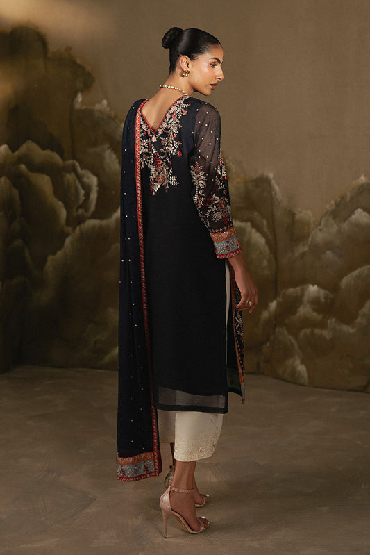 2 PIECE EMBROIDERED ORGANZA SUIT (LUXURY-PRET)