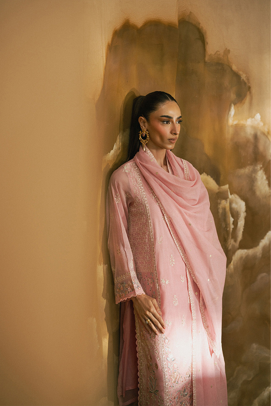 3 PIECE EMBROIDERED MONARK SUIT (LUXURY-PRET)