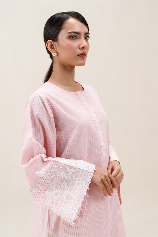 EMBROIDERED COTTON BADLA SHIRT (PRET)