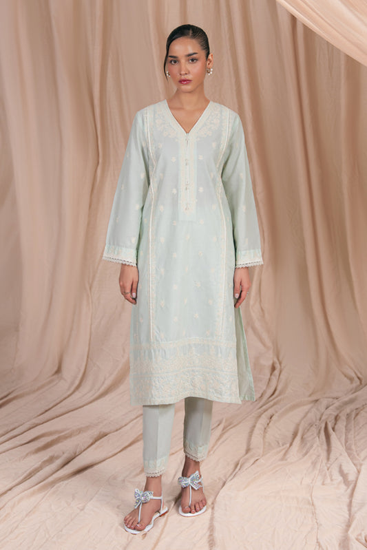 2 PIECE EMBROIDERED LAWN SUIT (PRET)