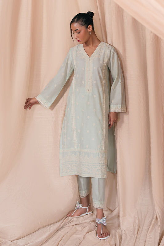 2 PIECE EMBROIDERED LAWN SUIT (PRET)