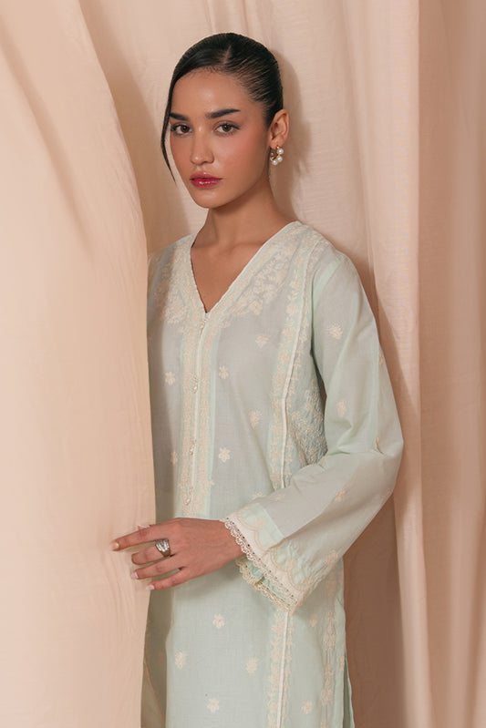 2 PIECE EMBROIDERED LAWN SUIT (PRET)