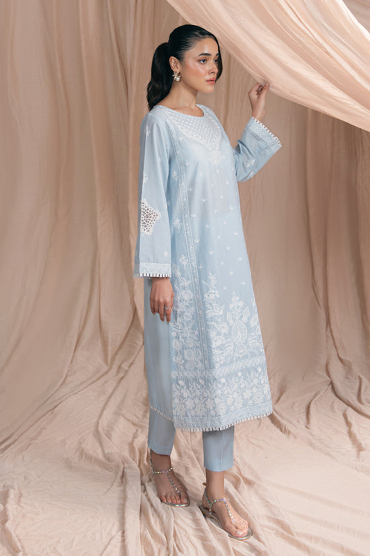 2 PIECE EMBROIDERED LAWN SUIT (PRET)