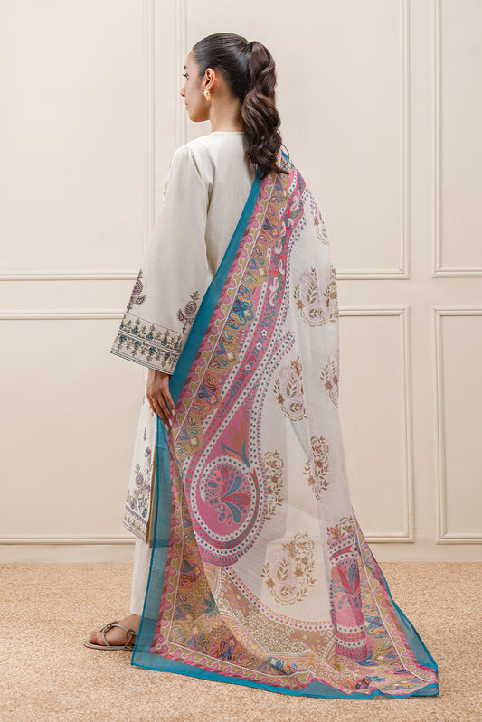 3 PIECE EMBROIDERED MISSOURI SUIT (PRET)