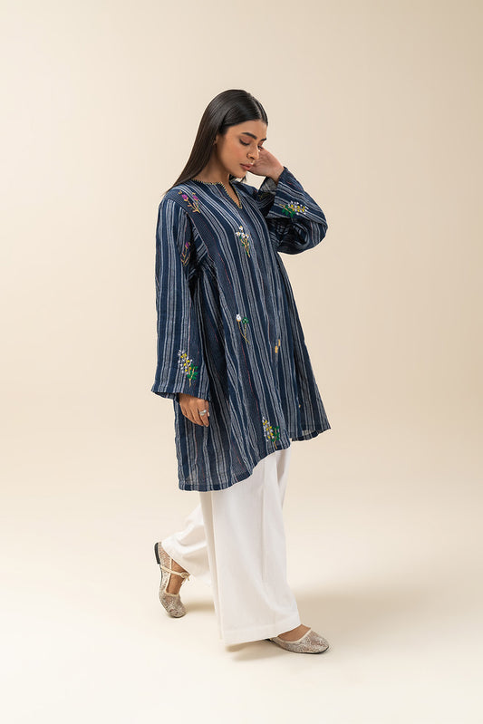EMBROIDERED YARN DYED SHIRT (PRET)