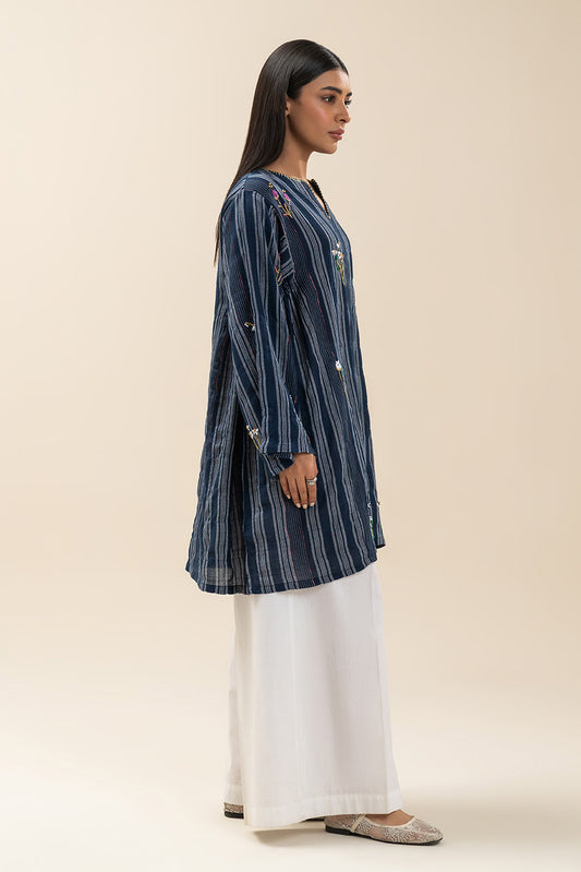 EMBROIDERED YARN DYED SHIRT (PRET)
