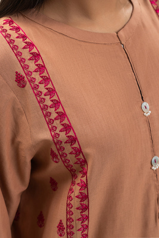2 PIECE EMBROIDERED LAWN SUIT (PRET)