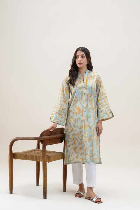 PRINTED LAWN SHIRT (PRET)