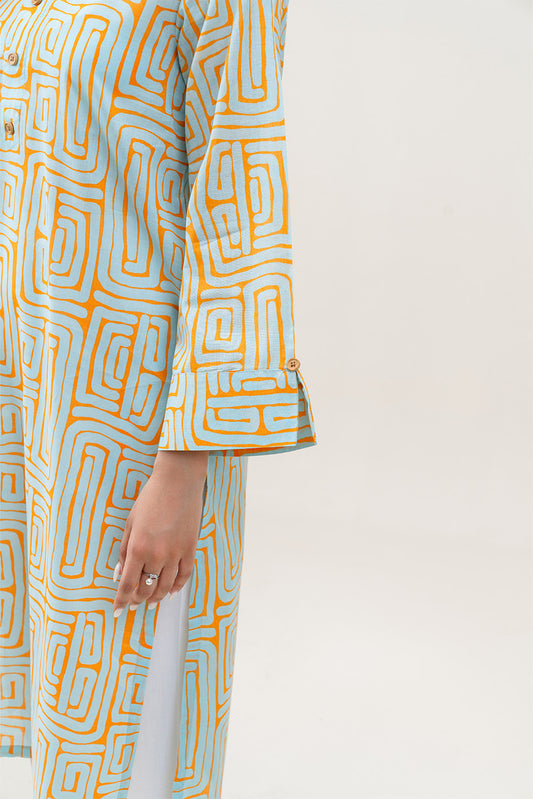 PRINTED LAWN SHIRT (PRET)