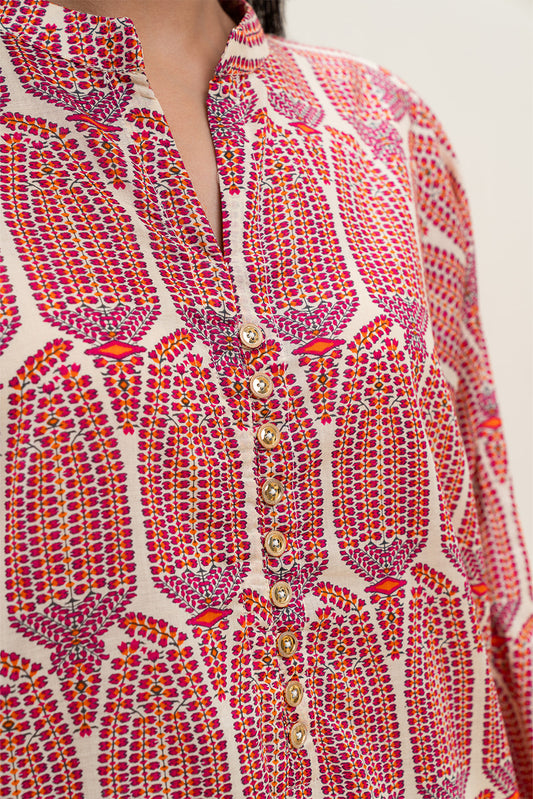 PRINTED LAWN SHIRT (PRET)