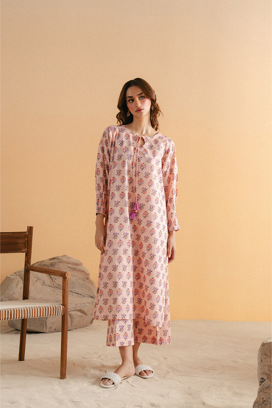 2 PIECE PRINTED LAWN SUIT (PRET)