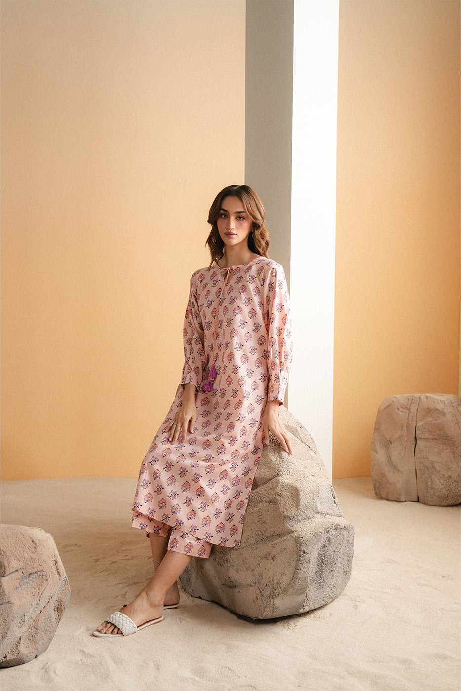 2 PIECE PRINTED LAWN SUIT (PRET)