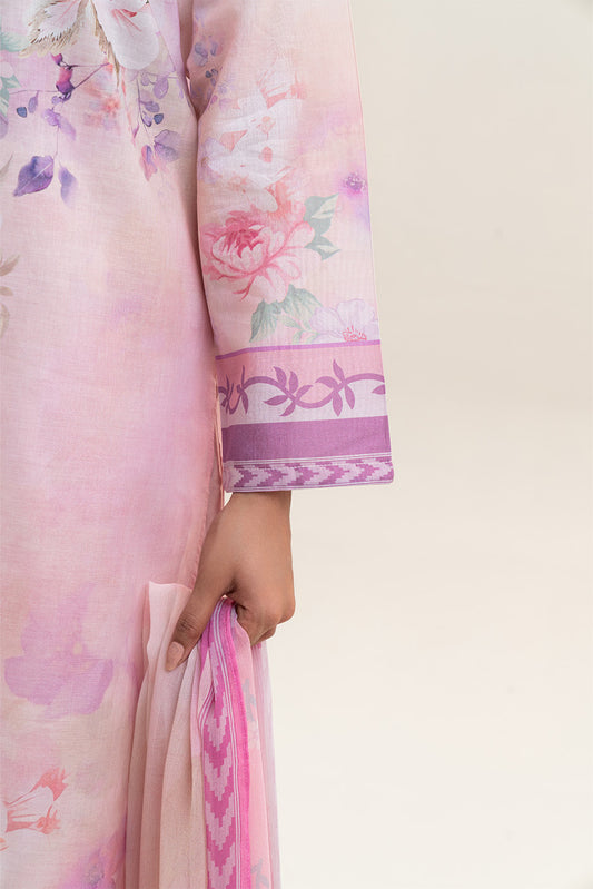 3 PIECE PRINTED LAWN SUIT-FLORAL HAZE (UNSTITCHED)
