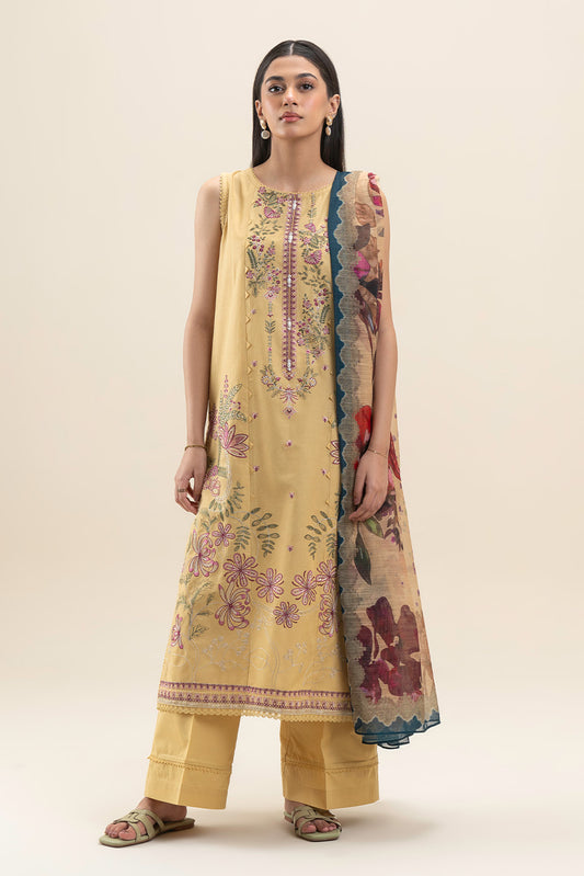 3 PIECE EMBROIDERED LAWN SUIT-MEDALLION VERVE (UNSTITCHED)