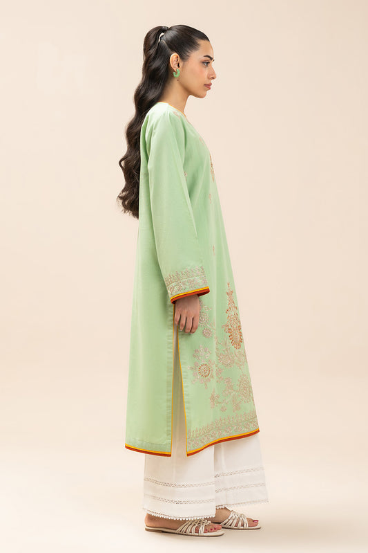 EMBROIDERED SLUB SHIRT (PRET)