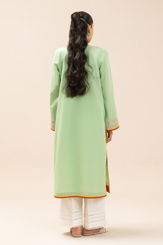 EMBROIDERED SLUB SHIRT (PRET)