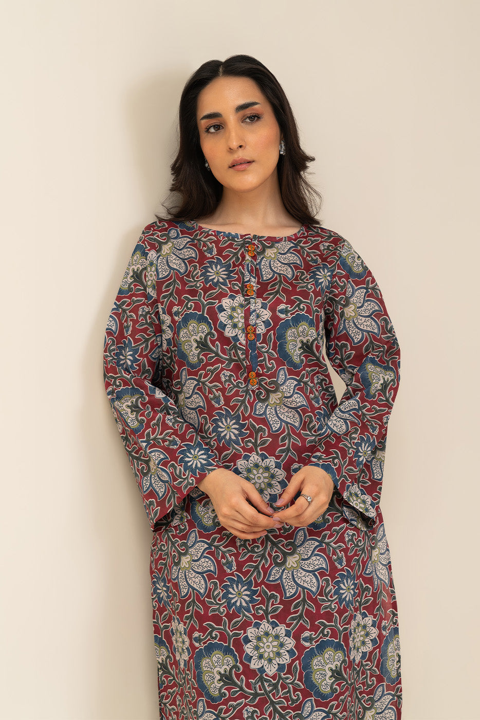 2 PIECE PRINTED LAWN SUIT (PRET)