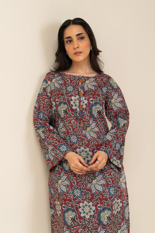 2 PIECE PRINTED LAWN SUIT (PRET)